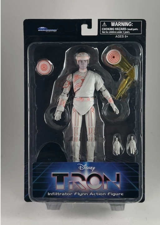 Disney’s Tron (1982) INFILTRATOR FLYNN 7” inch Figure Diamond Select Toys NEW!