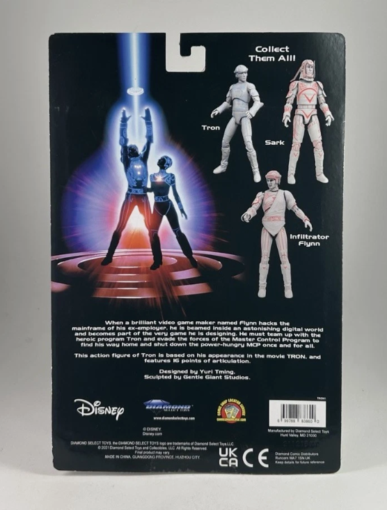 Disney’s Tron (1982) INFILTRATOR FLYNN 7” inch Figure Diamond Select Toys NEW!