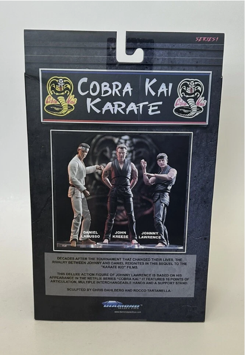 Cobra Kai Karate Kid JOHNNY LAWRENCE Action Figure Diamond Select Toys MIB (NEW)