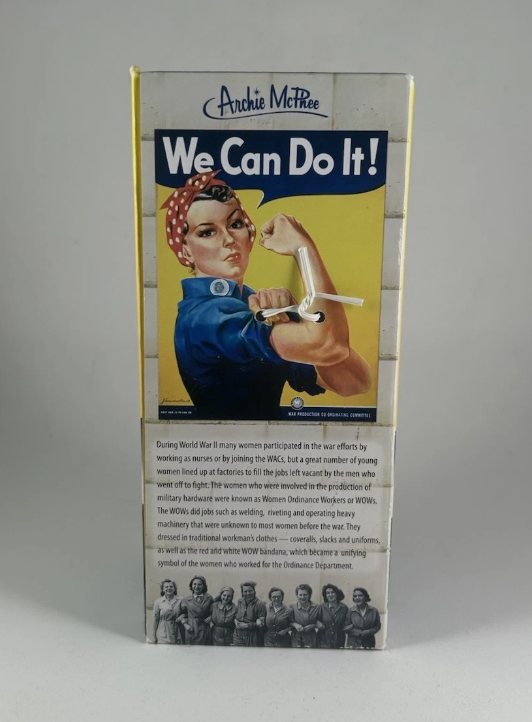 Rosie The Riveter "We Can Do It!" Bobble Head Figure by Archie McPhee NEW!