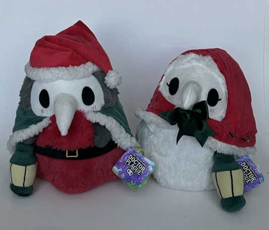 Squishable Santa & Mrs. Claus Plague Doctor 11” Plush Set Christmas Holiday NWT
