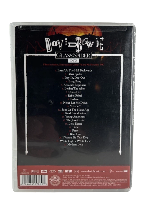 David Bowie: The Glass Spider Tour - Rare Music DVD OOP