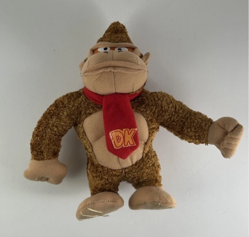 Nintendo Super Mario Bros DONKEY KONG Chenille Kellytoy 8” inch Plush 2001