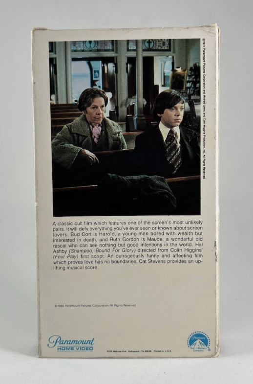 Harold and Maude (1971) Bud Cort, Ruth Gordon (VHS, 1980) Cult Classic Comedy