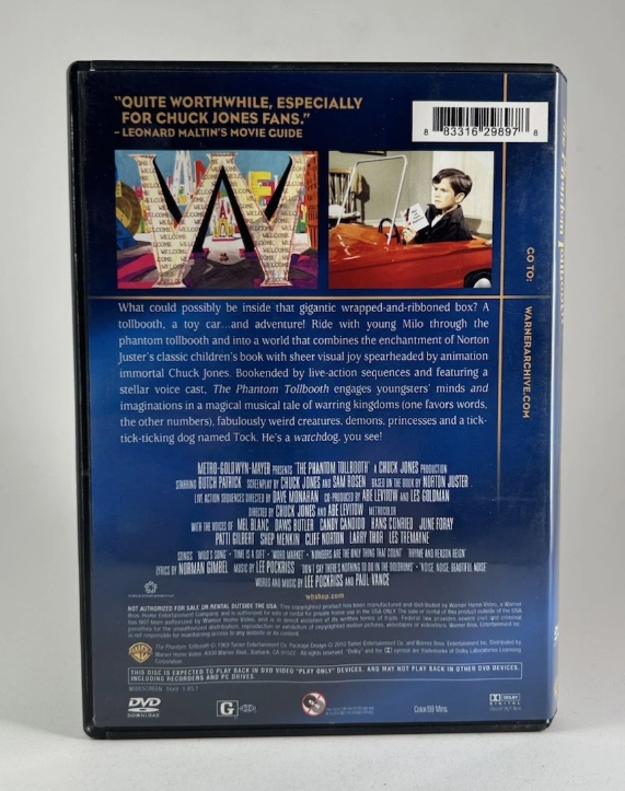 The Phantom Tollbooth (1969) Warner Archives Remastered (DVD, 2010) OOP
