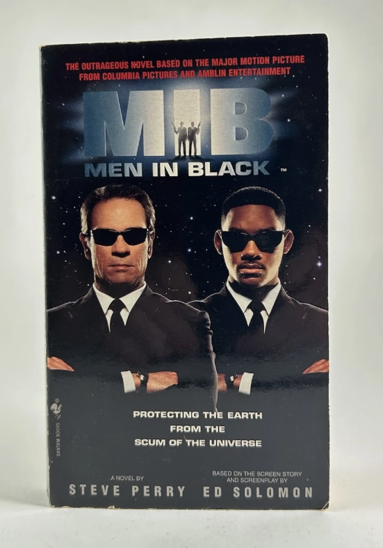 MIB MEN IN BLACK by Steve Perry (1997) Movie Tie-In Bantam Paperback 1st Print