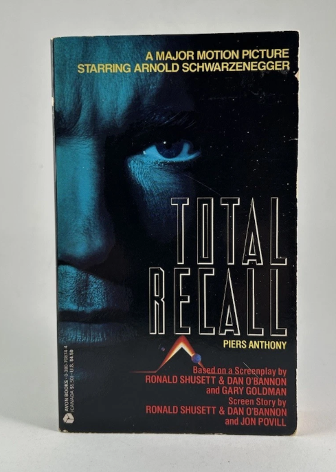 TOTAL RECALL by Piers Anthony 1990 Movie Tie-In Paperback Rare OOP HTF