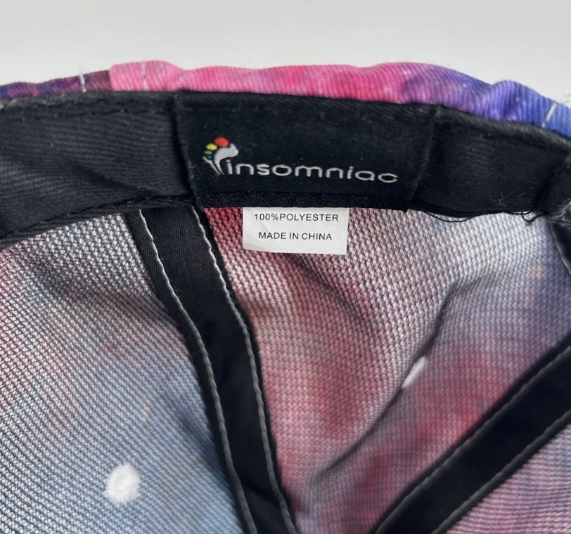 Insomniac EDC (Electric Daisy Carnival) SnapBack Cap Hat LED EDM Space Galaxy