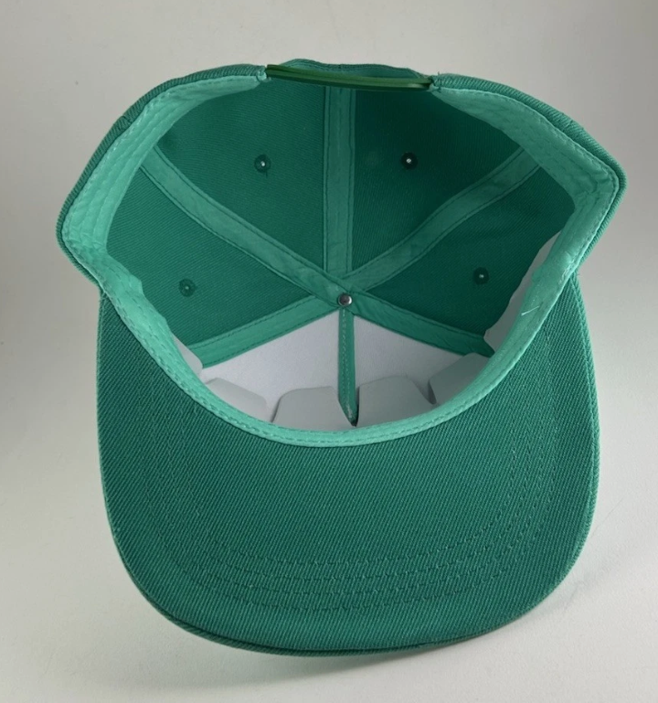 Dude Perfect DP Promo Snapback Hat Cap Sports Logo Green White OSFA Adjustable