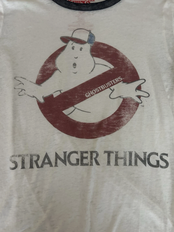 Stranger Things Ghostbusters Ringer Tee Shirt Sheer Lightweight Women’s Size XXL