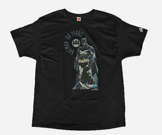 Rare Batman 80 Years Anniversary Promo Graphitti Black T Shirt Size X-Large XL
