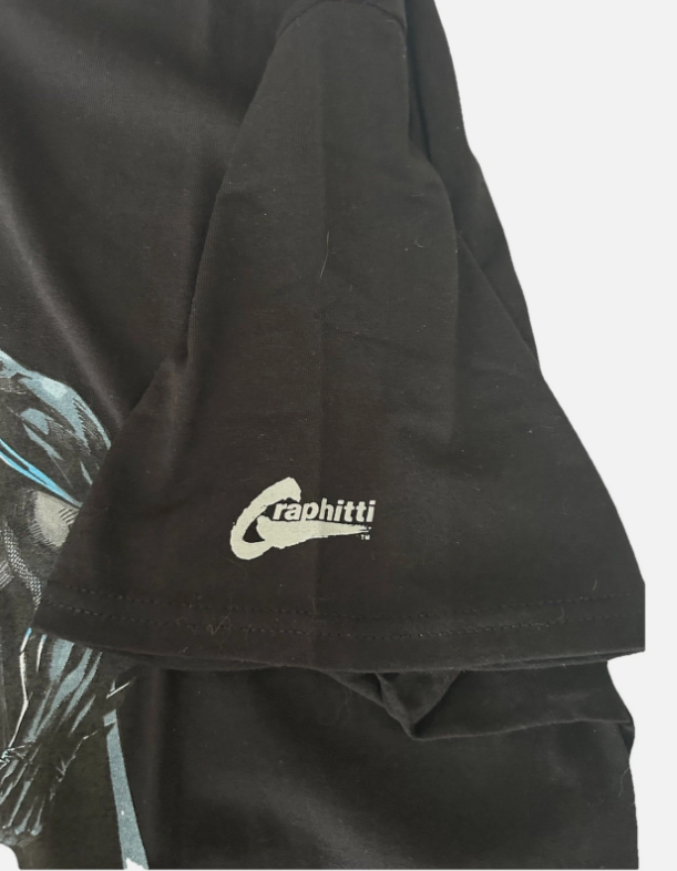 Rare Batman 80 Years Anniversary Promo Graphitti Black T Shirt Size X-Large XL