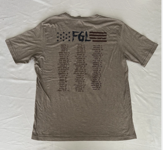 Florida Georgia Line Tour T-Shirt Next Level Apparel Mens Size XL