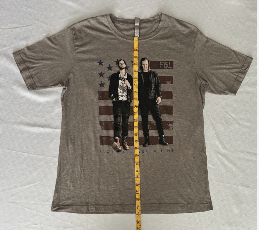 Florida Georgia Line Tour T-Shirt Next Level Apparel Mens Size XL
