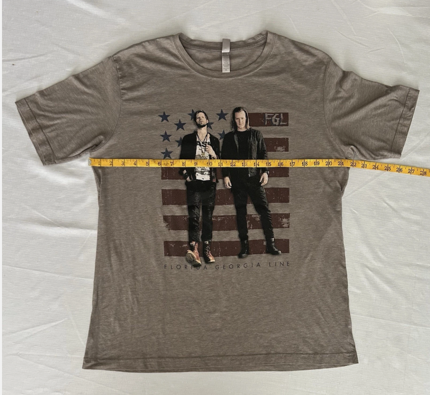 Florida Georgia Line Tour T-Shirt Next Level Apparel Mens Size XL