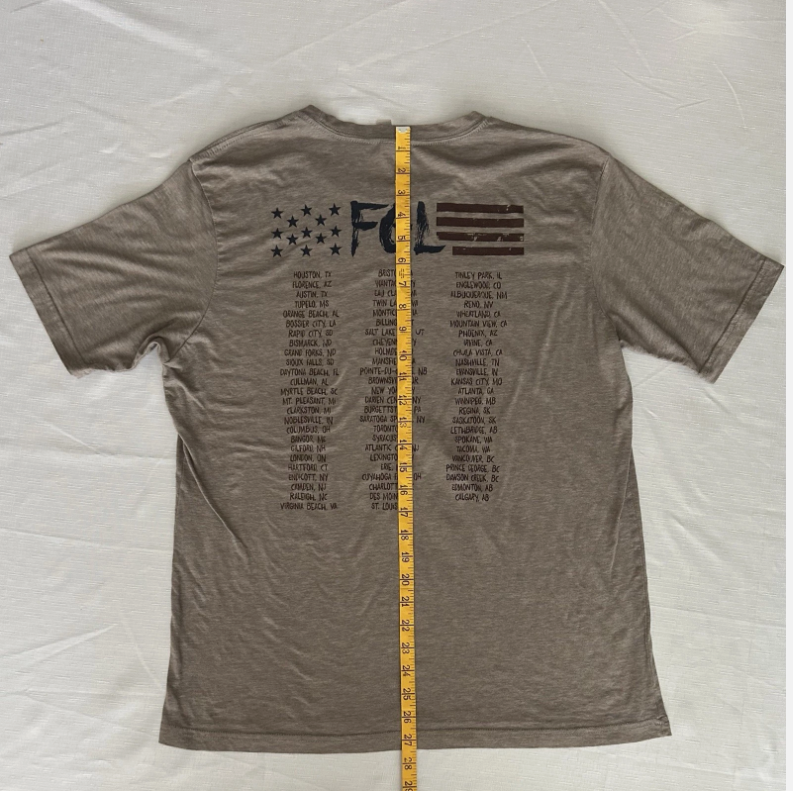 Florida Georgia Line Tour T-Shirt Next Level Apparel Mens Size XL