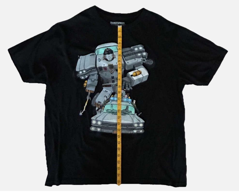 Transformers x Ghostbusters Crossover ECTOTRON Ecto-1 T-Shirt Men's Size: XL