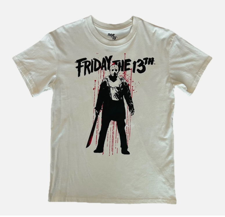 Friday the 13th Jason Voorhees Horror Movie White T-Shirt Size: Medium