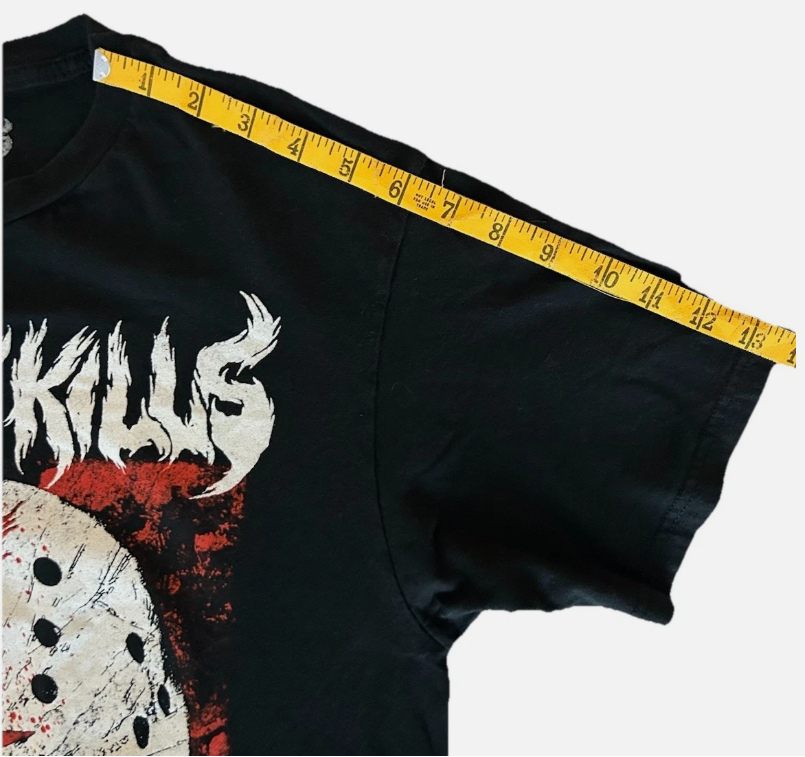 ICE NINE KILLS Jason Hockey Mask Horror Graphic Rock Band T Shirt Size: Large L