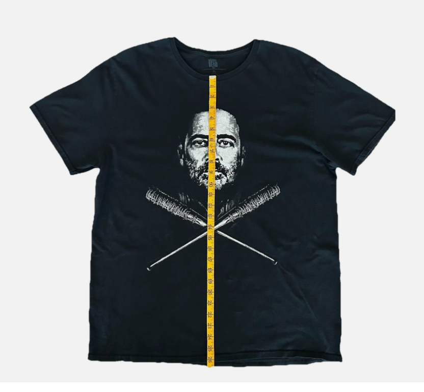 The Walking Dead Negan & Lucille Crossed Bats Black T Shirt Men’s Size: XL