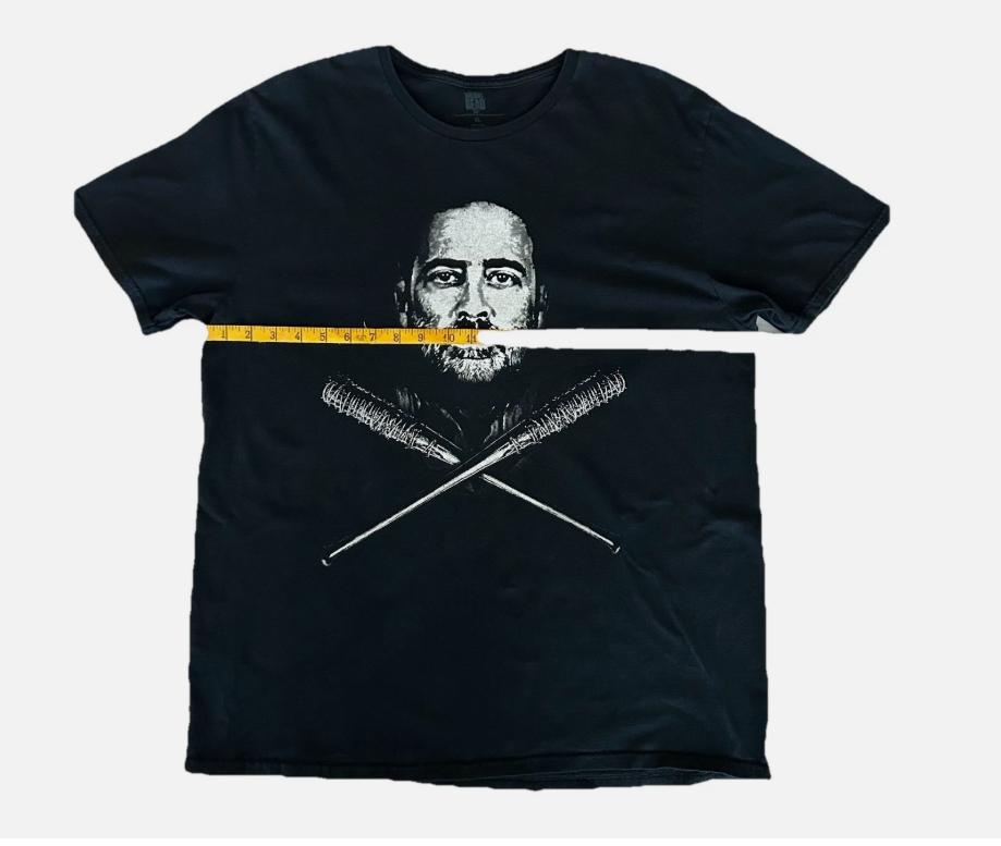 The Walking Dead Negan & Lucille Crossed Bats Black T Shirt Men’s Size: XL