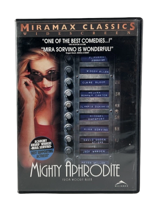 Mighty Aphrodite (DVD, 1999) Woody Allen, Mira Sorvino, Helena Bonham Carter OOP