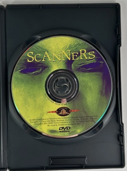 Scanners (1981) David Cronenberg, Michael Ironside (DVD, 2001) Horror OOP