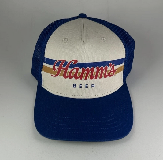 amm's Beer Mesh Trucker Hat Adjustable OS American Needle Blue SnapBack NEW!