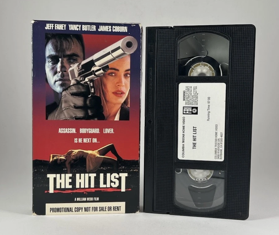 The Hit List (VHS, 1993) Jeff Fahey, Yancy Butler, James Coburn; Promo Screener