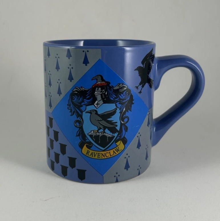 Harry Potter Ravenclaw Crest 14 oz Ceramic Coffee Mug Cup Silver Buffalo