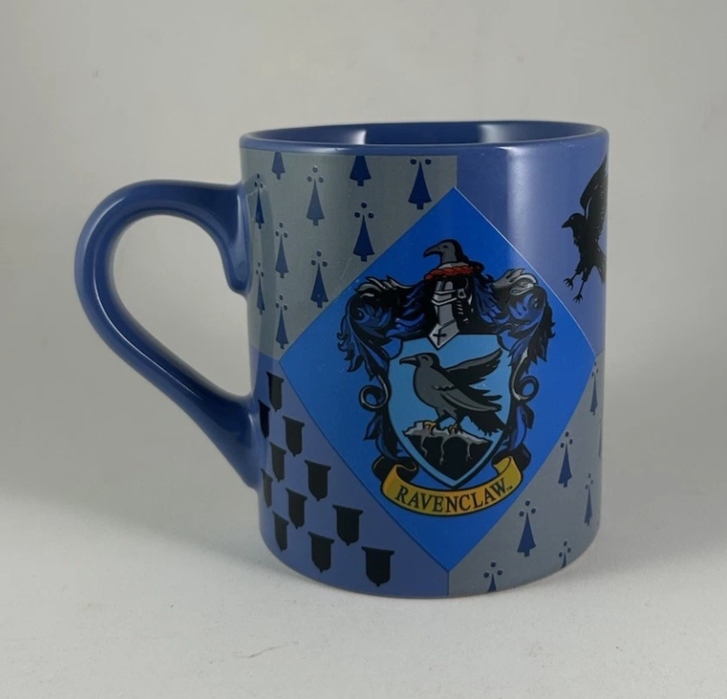 Harry Potter Ravenclaw Crest 14 oz Ceramic Coffee Mug Cup Silver Buffalo