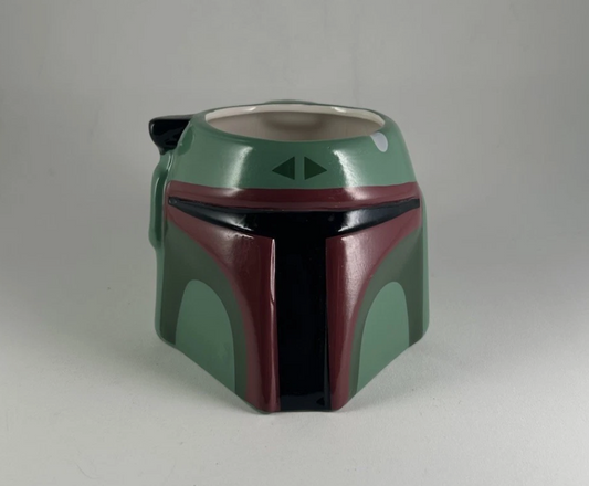 Star Wars Boba Fett Helmet Sculpted Ceramic Coffee Mug Cup 14 oz Zak Designs