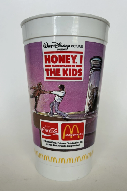 Vintage 1988 Honey I Shrunk the Kids McDonalds Plastic Coca-Cola Cup