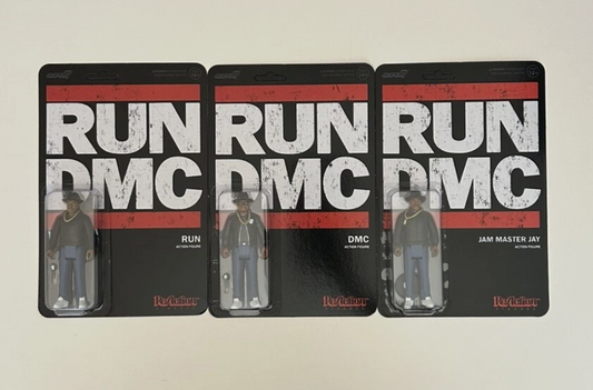 Super7 RUN-DMC ReAction Figures (RUN, DMC & Jam Master Jay) Set of 3 SEALED NEW