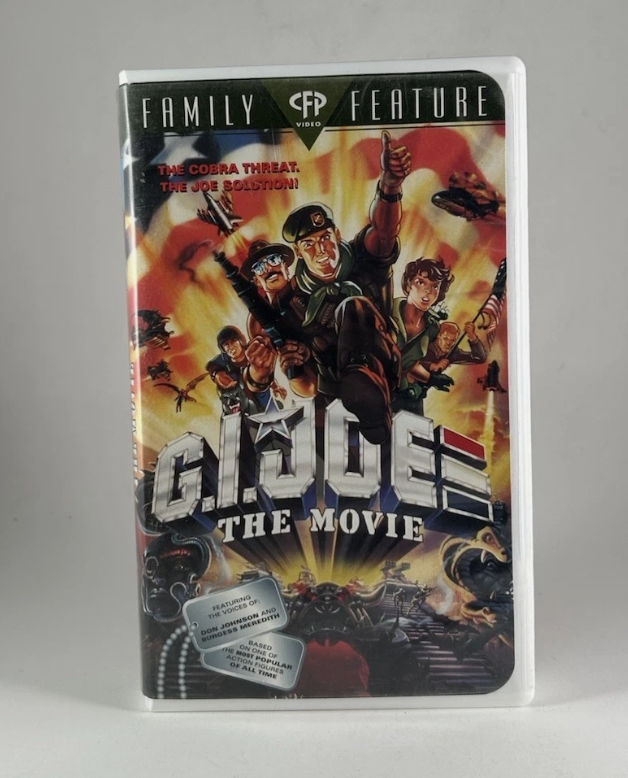 G.I. Joe The Movie (1987 VHS) Don Johnson Hasbro Marvel Animation Clamshell Case