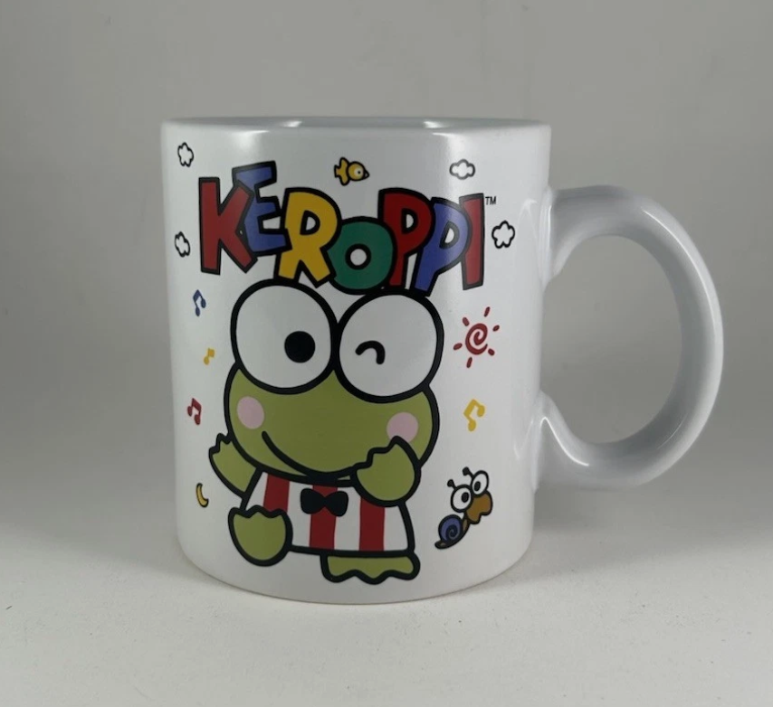Sanrio Keroppi 20oz Ceramic Coffee Mug Anime Cartoon Frog Hello Kitty