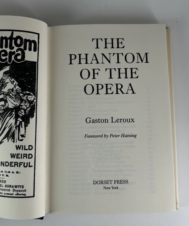 THE PHANTOM OF THE OPERA by Gaston Leroux Dorset Press (1988, Hardcover) Rare