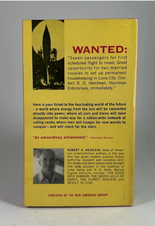 The Man Who Sold the Moon by Robert Heinlein Signet 1959 2nd Printing Paperback