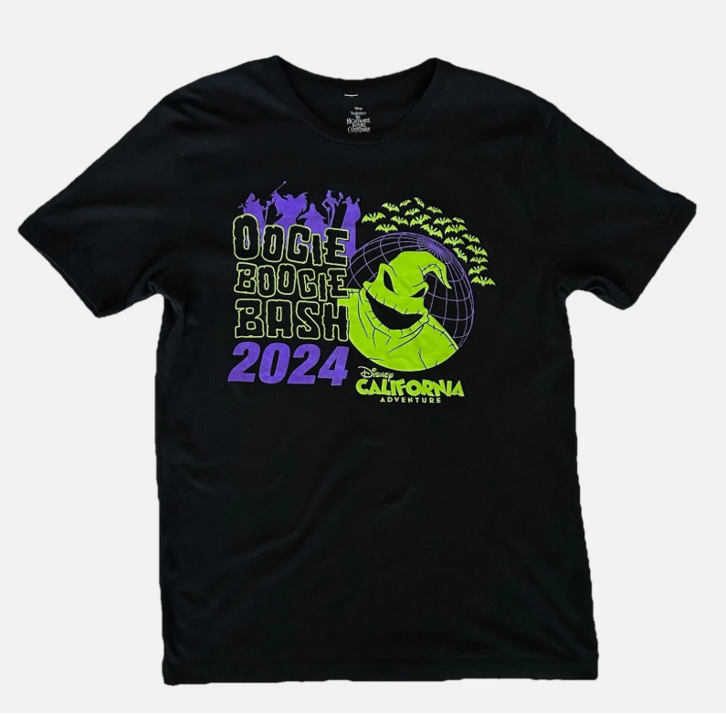 Disneyland Oogie Boogie Bash 2024 Glow In Dark T-shirt Size Medium