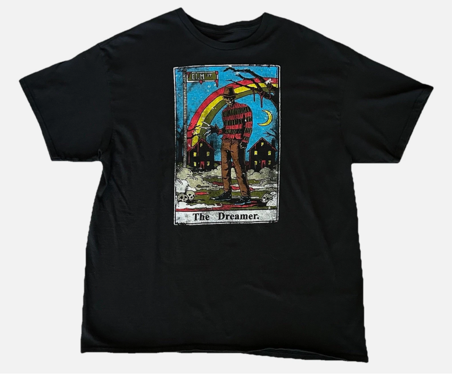 A Nightmare On Elm Street Freddy Krueger The Dreamer Tarot Card T Shirt Size XL