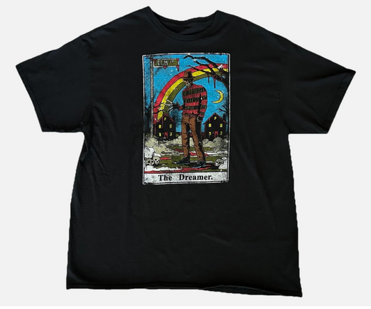 A Nightmare On Elm Street Freddy Krueger The Dreamer Tarot Card T Shirt Size XL
